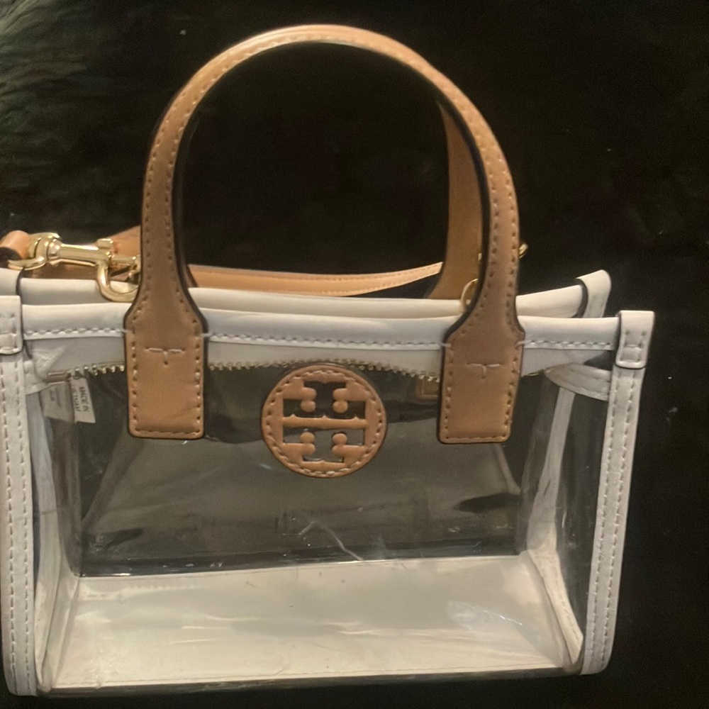 Mini Tory Burch crossbody.  Clear pvc.